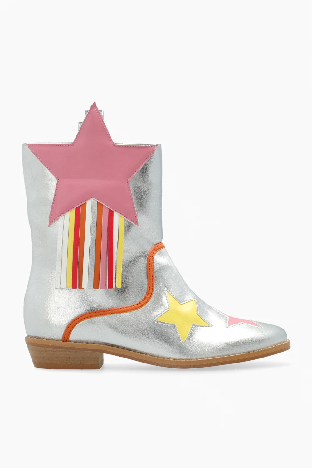 SILVER Slip-on ankle boots