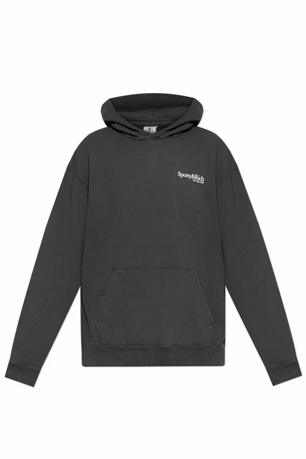 CZARNY Bluza z kapturem `HWCNY`