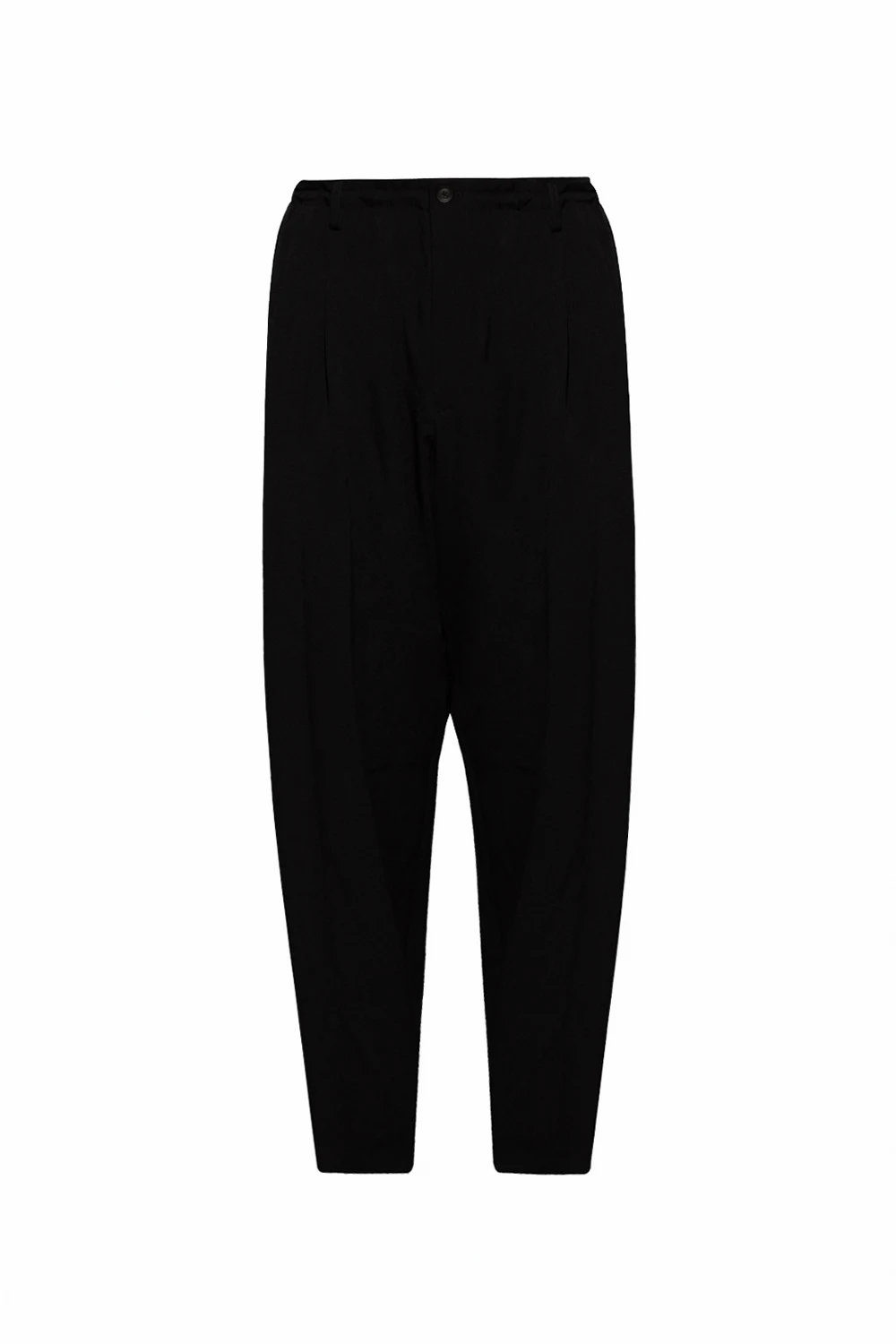 Loose-fitting wool trousers
