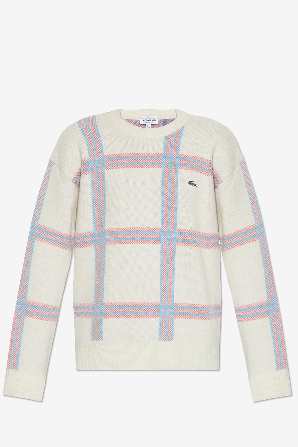 Sweter ze wzorem w kratę