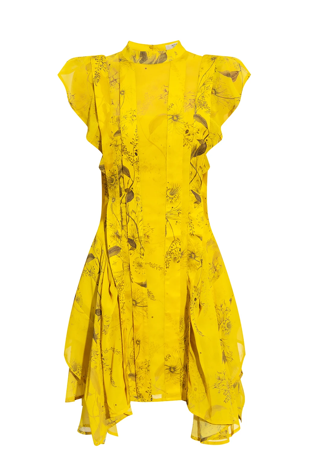YELLOW  ‘Fleur’ patterned dress