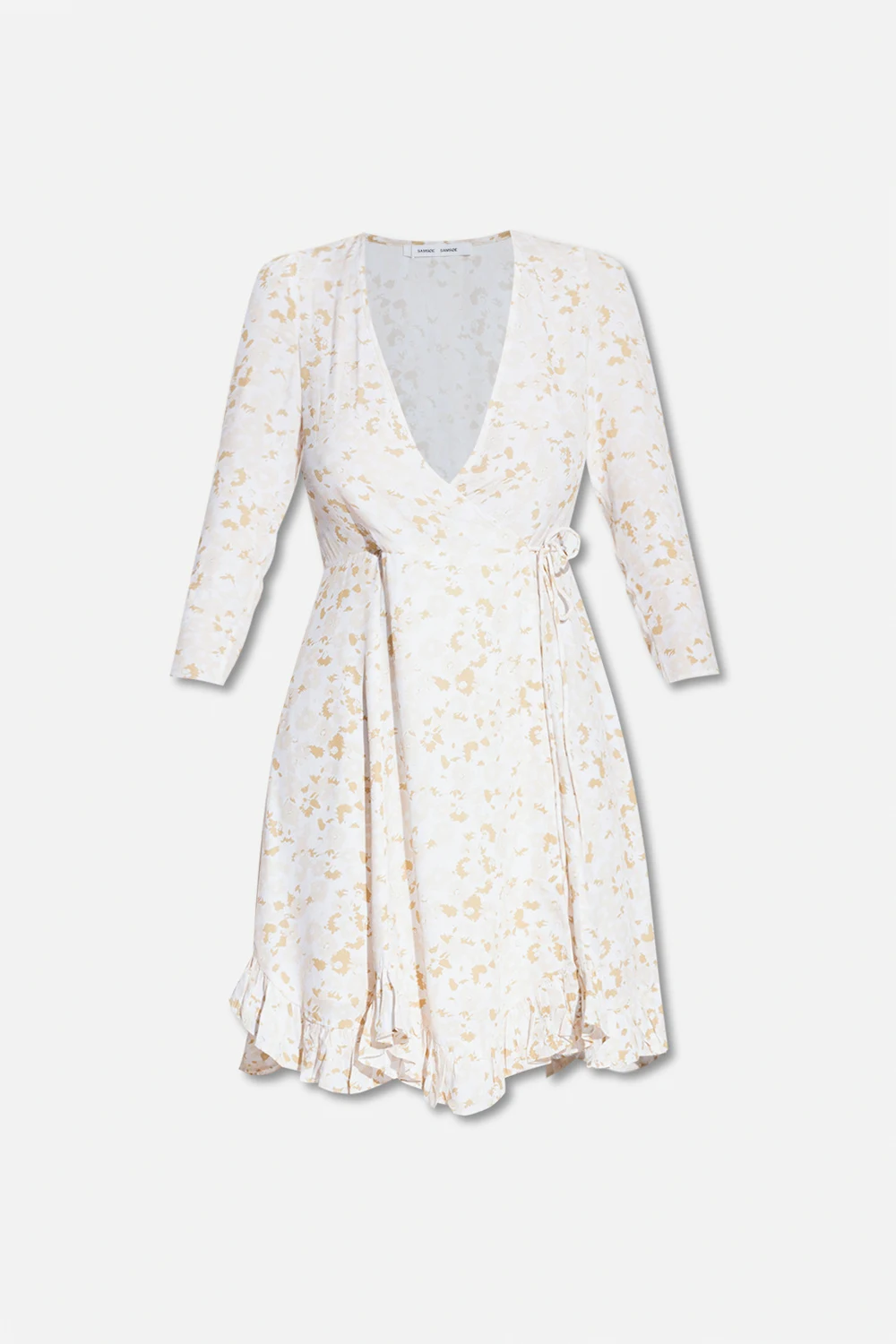 WHITE ‘Janine’ wrap-over dress