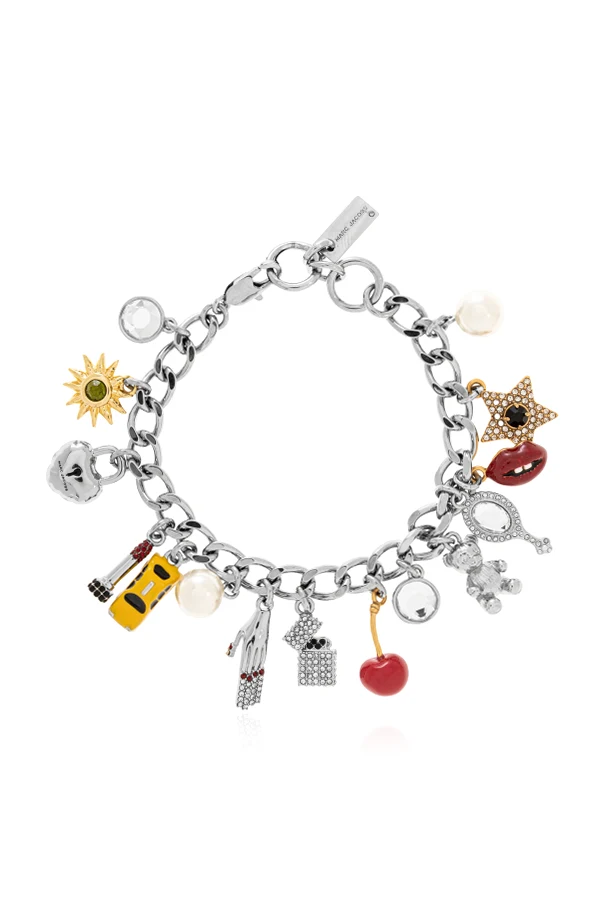 SILBER Armband mit Anhängern