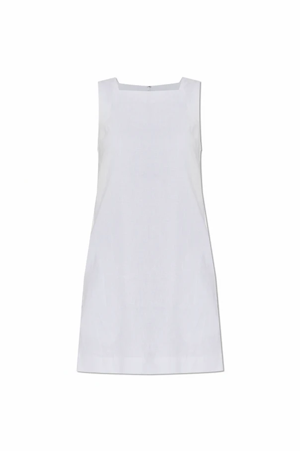 BIAŁY  Lniana sukienka