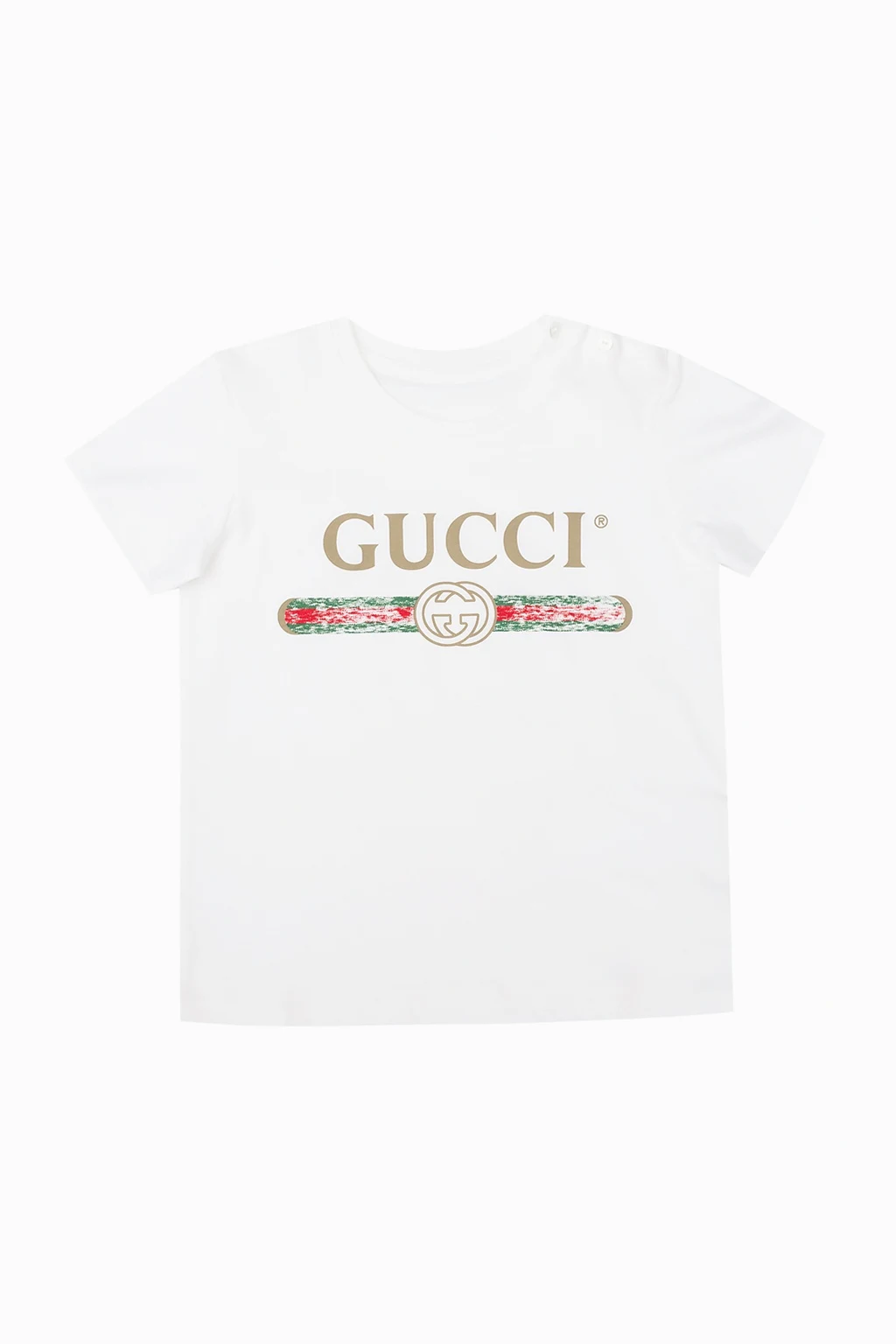 WHITE T-shirt with logo
