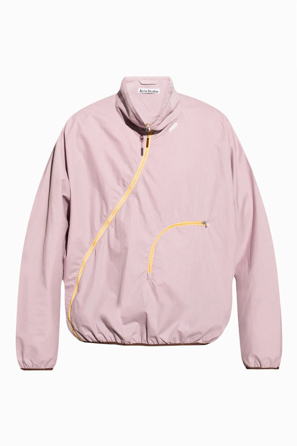 Jacket with standing collar