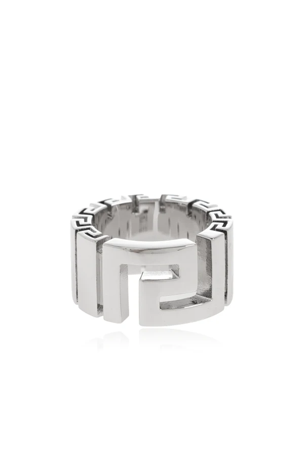 SILBER Ring mit griechischem Muster
