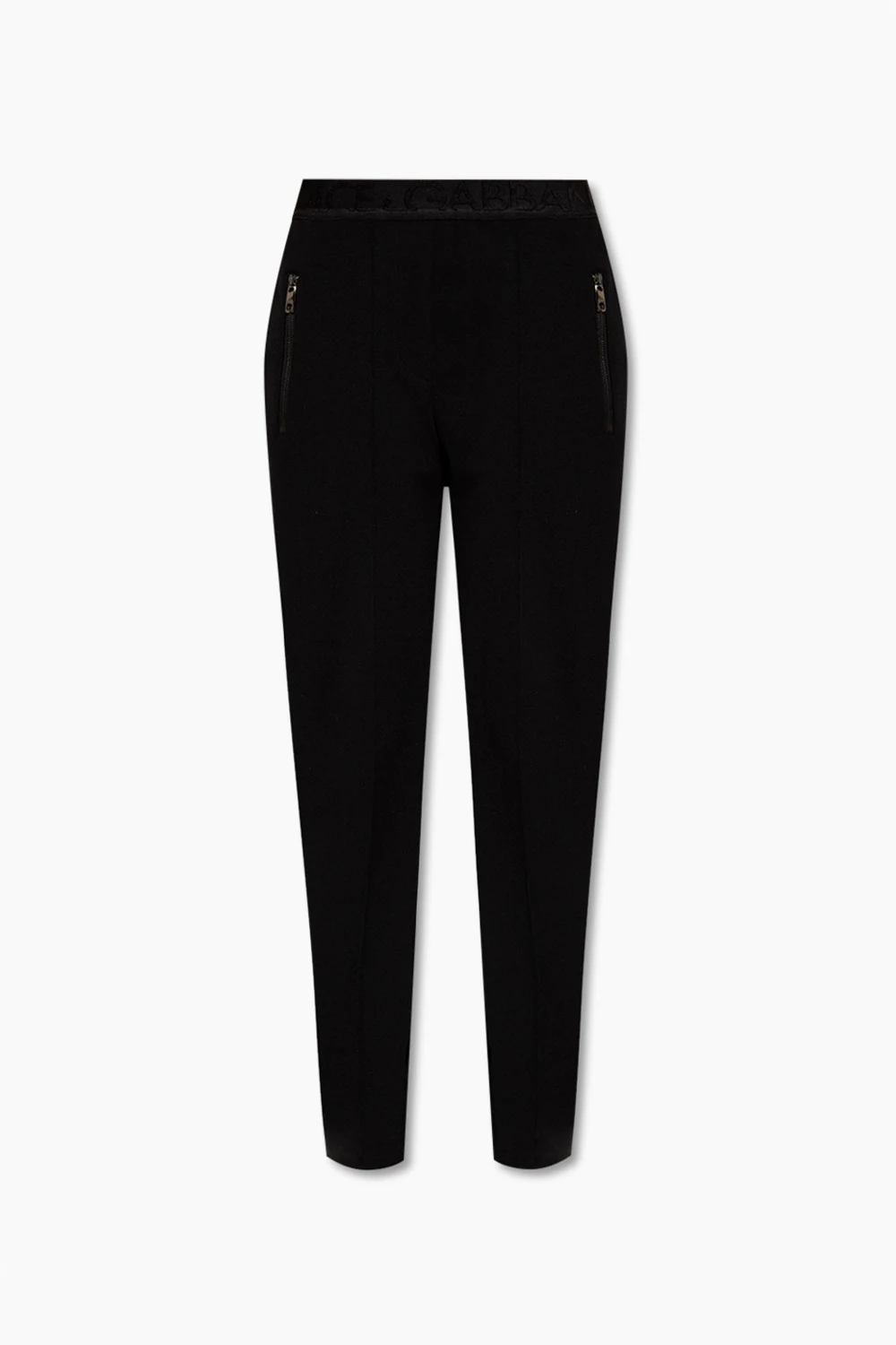 BLACK Trousers with logo