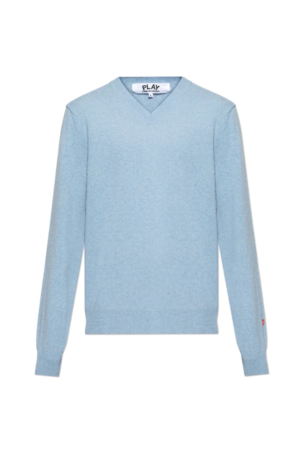 HELLBLAU Pullover mit V-Ausschnitt