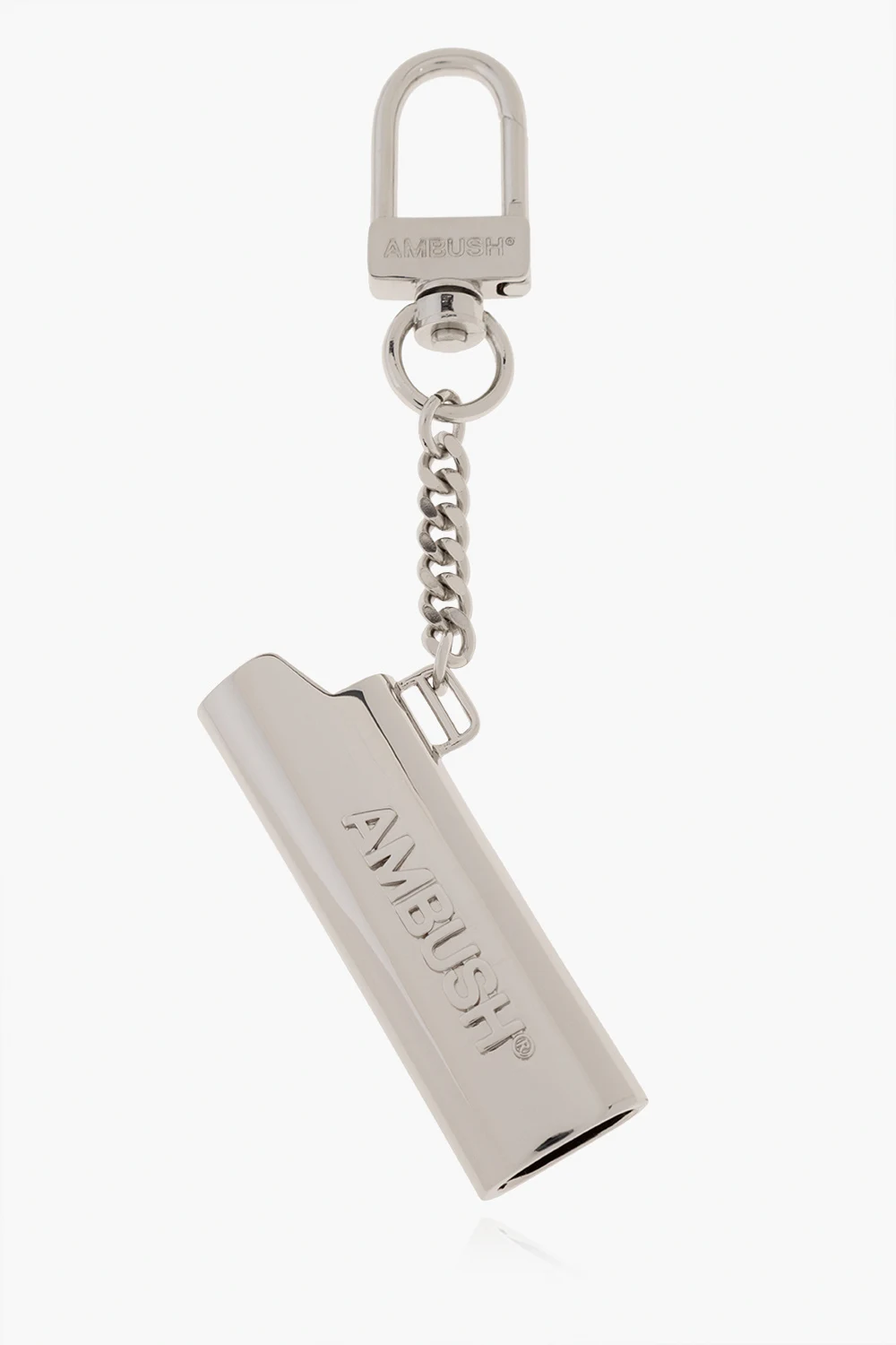 SILVER Keyring with lighter case