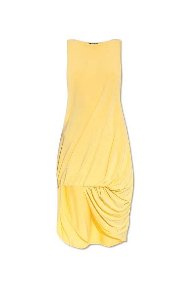 GELB Ärmelloses Kleid