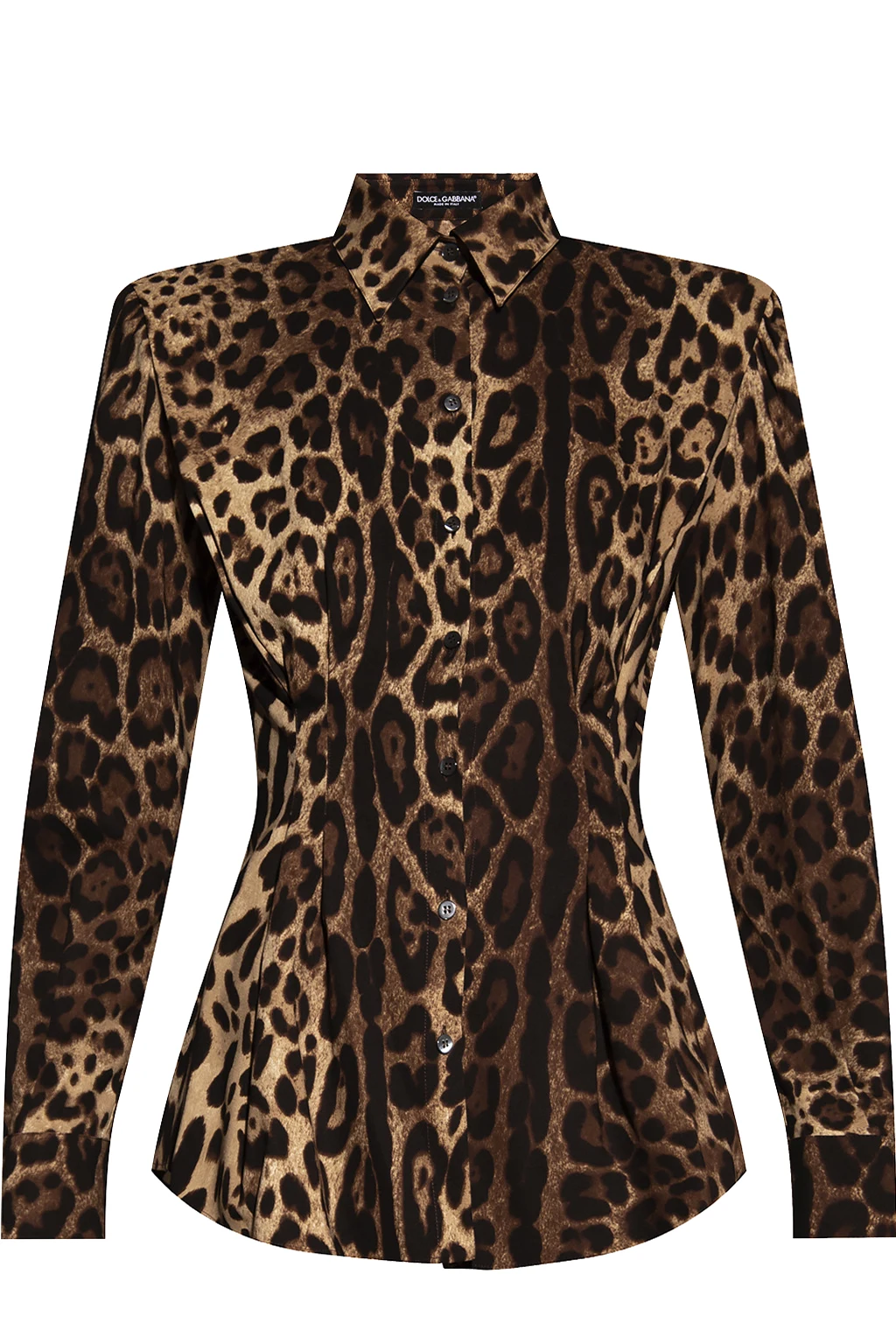 BROWN Leopard-printed shirt