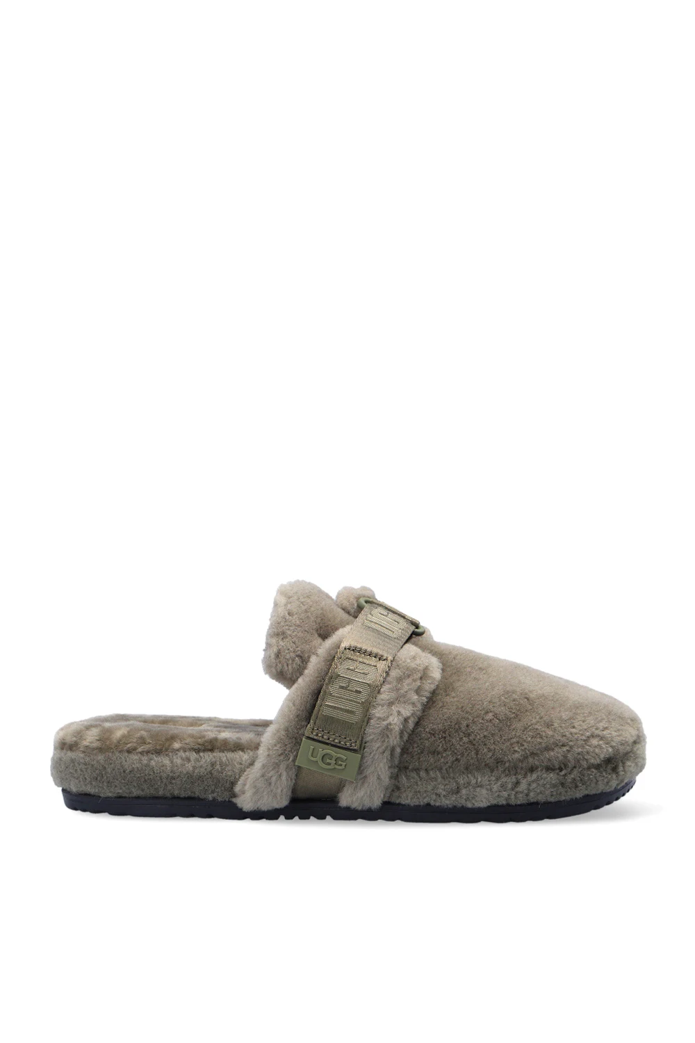 GREY ‘M Fluff It’ slippers