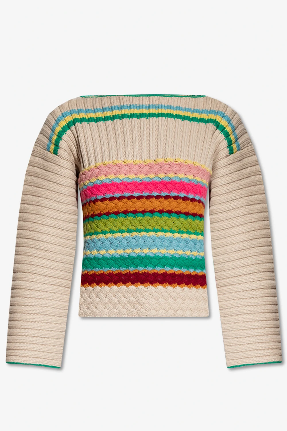 Cable-knit sweater