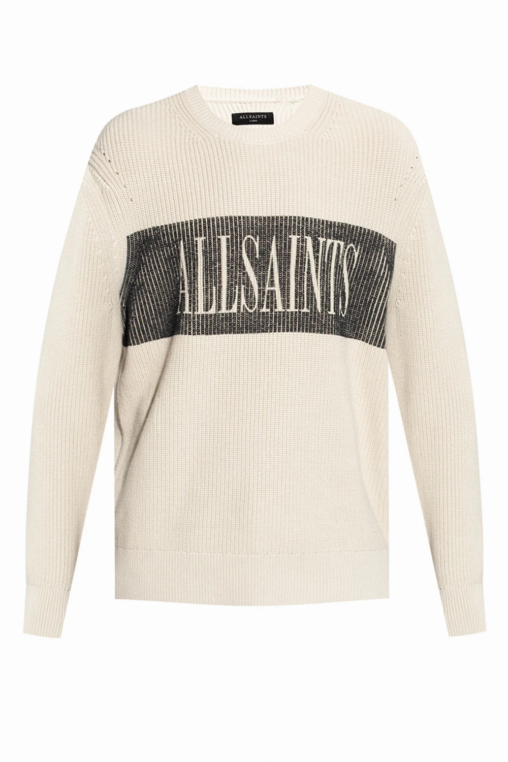 cream ‘Saints’ sweater with logo