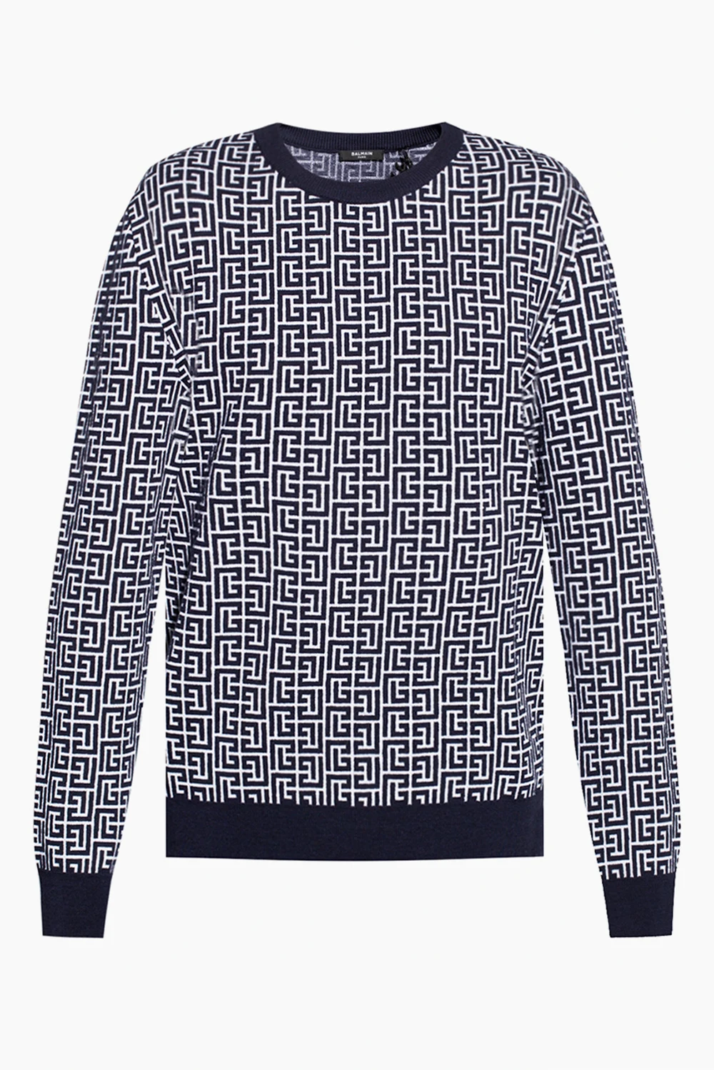 NAVY BLUE Sweater with logo