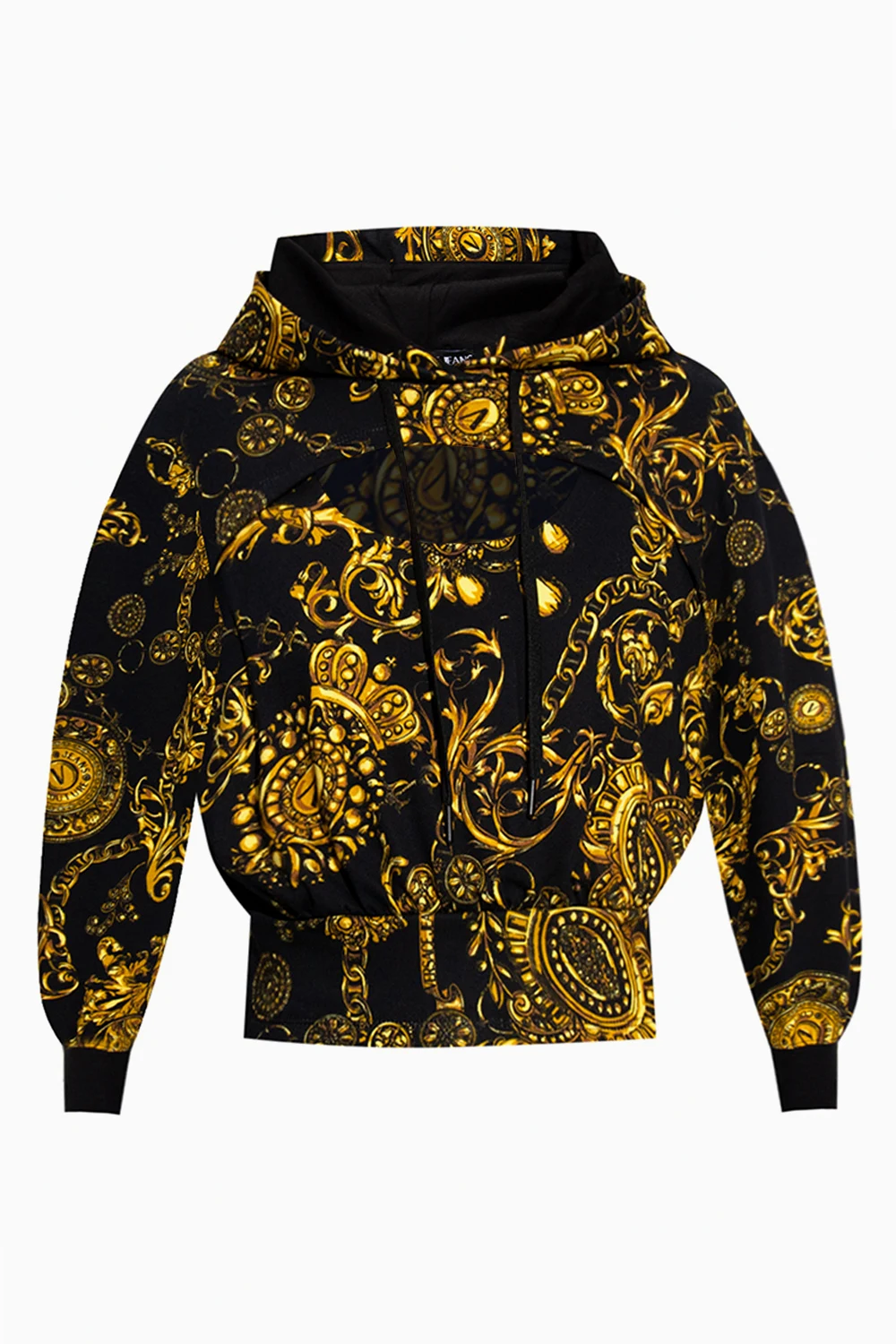 BLACK Sweatshirt with cut-out detail