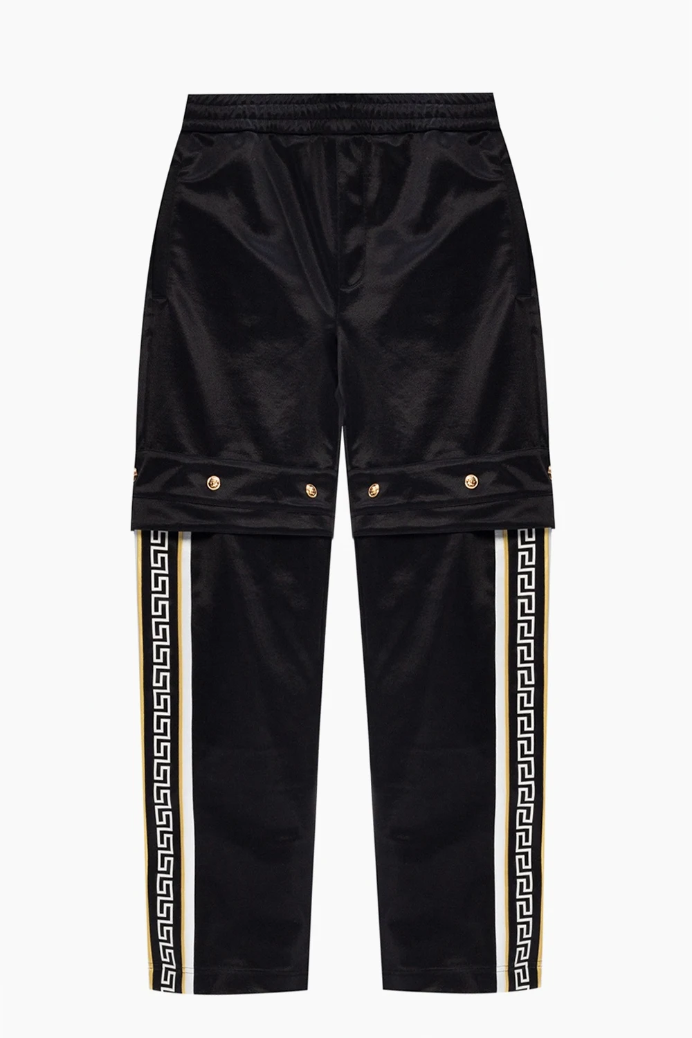 BLACK Barocco-printed trousers