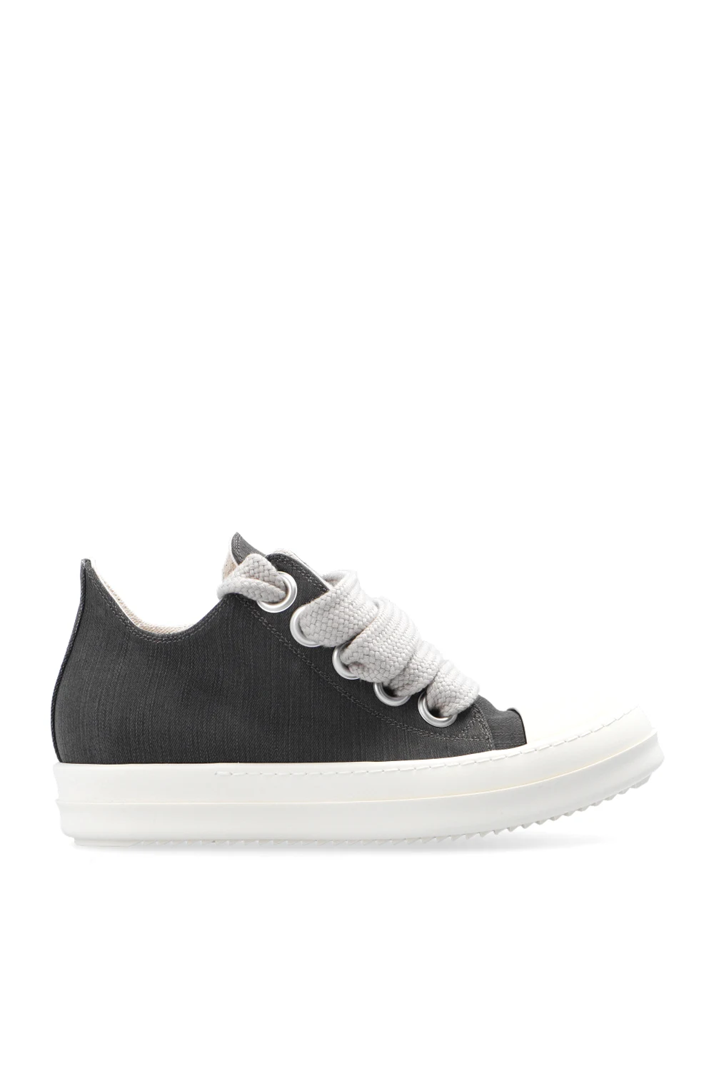 Leather-trimmed sneakers