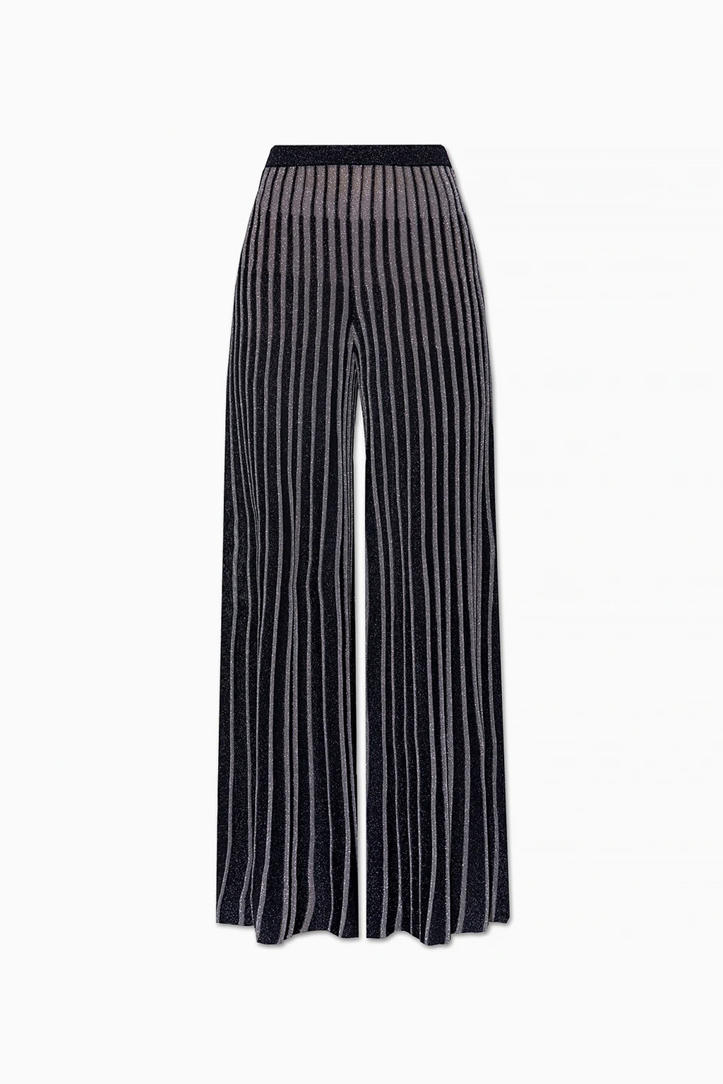 BLACK Striped trousers