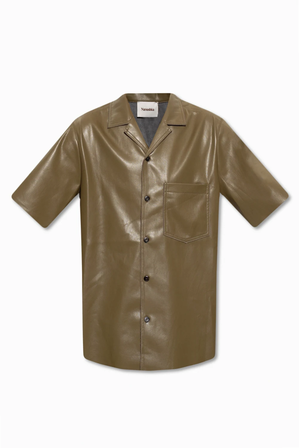 GREEN ‘Bodil’ shirt with vegan leather