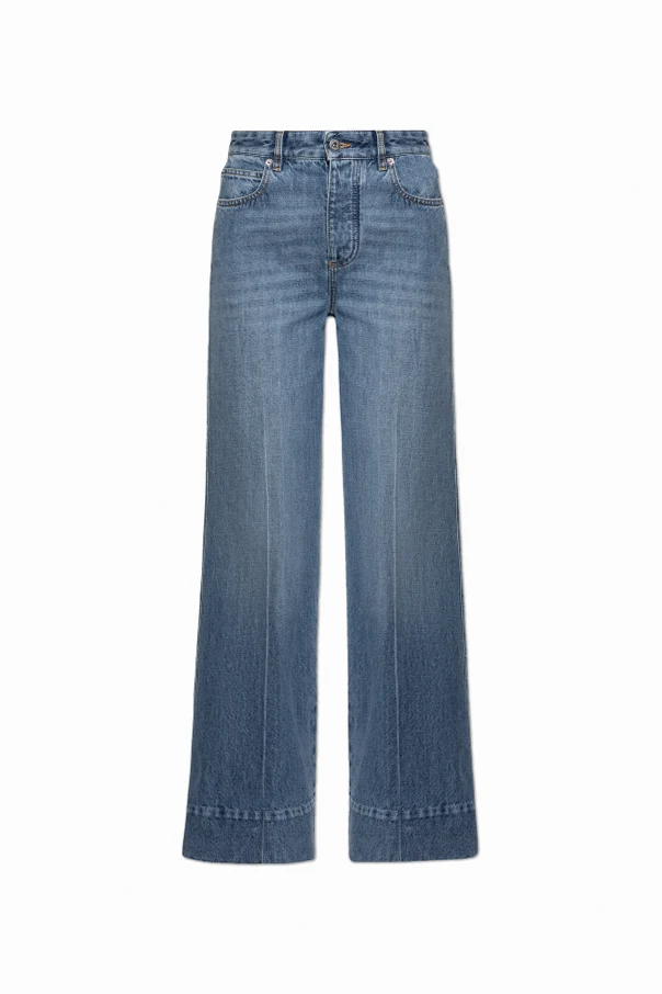 NIEBIESKI Jeansy z szerokimi nogawkami