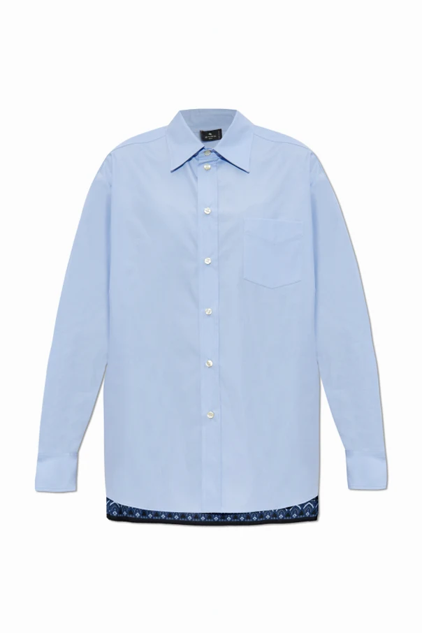 BLAU Hemd mit Tasche