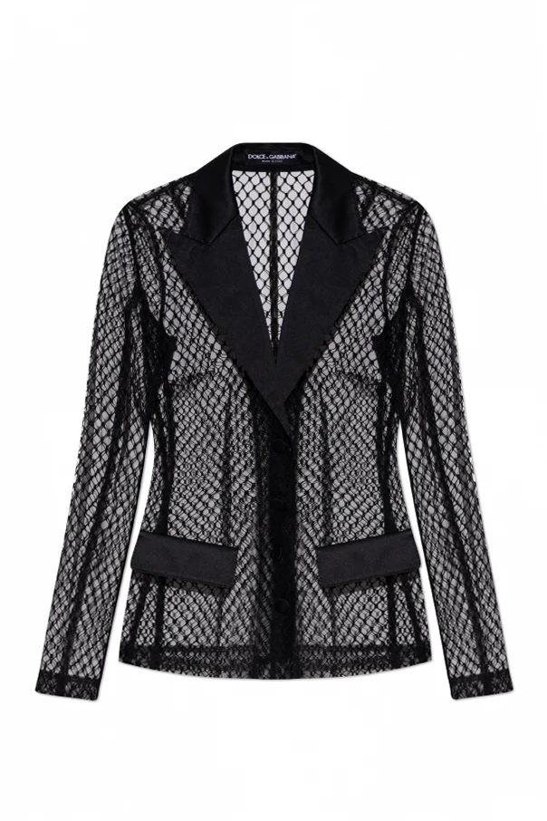 SCHWARZ Transparenter Blazer