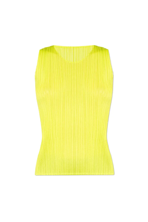 neonowy Plisowany top