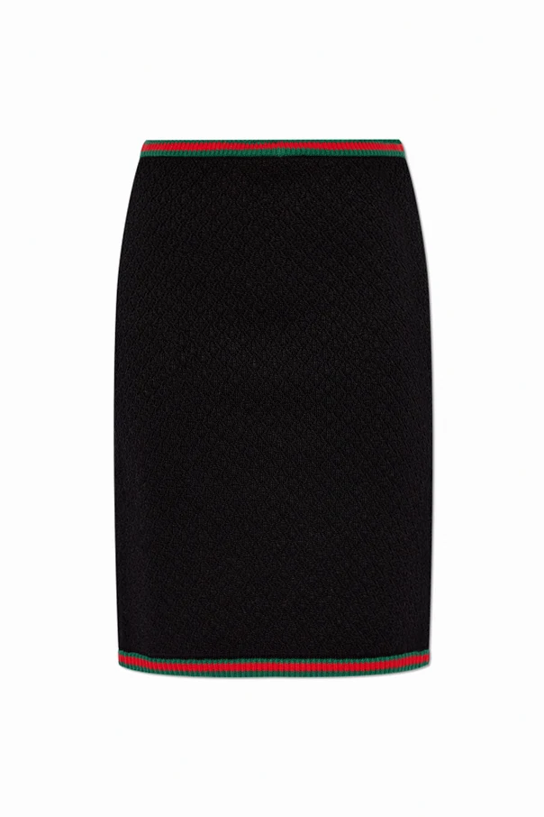 CZARNY Ołówkowa spódnica