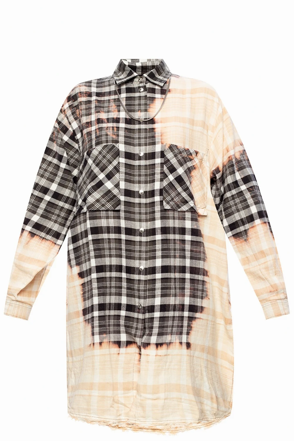 beige Shirt dress with chain