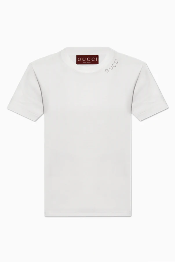 BIAŁY  T-shirt z logo