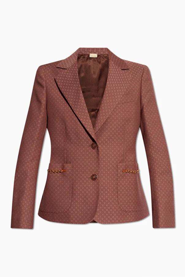 PURPLE Monogrammed blazer