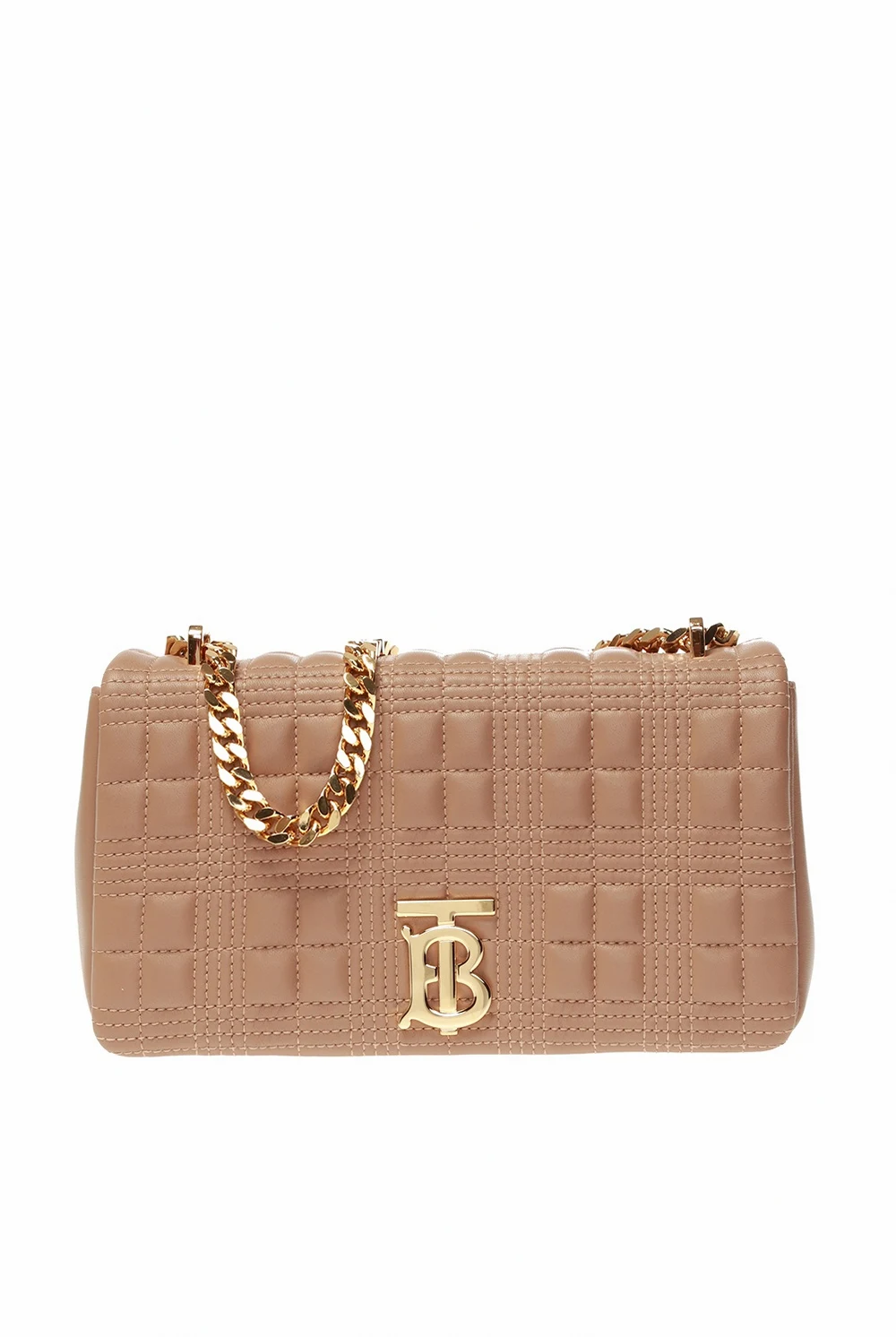 beige ‘TB’ shoulder bag