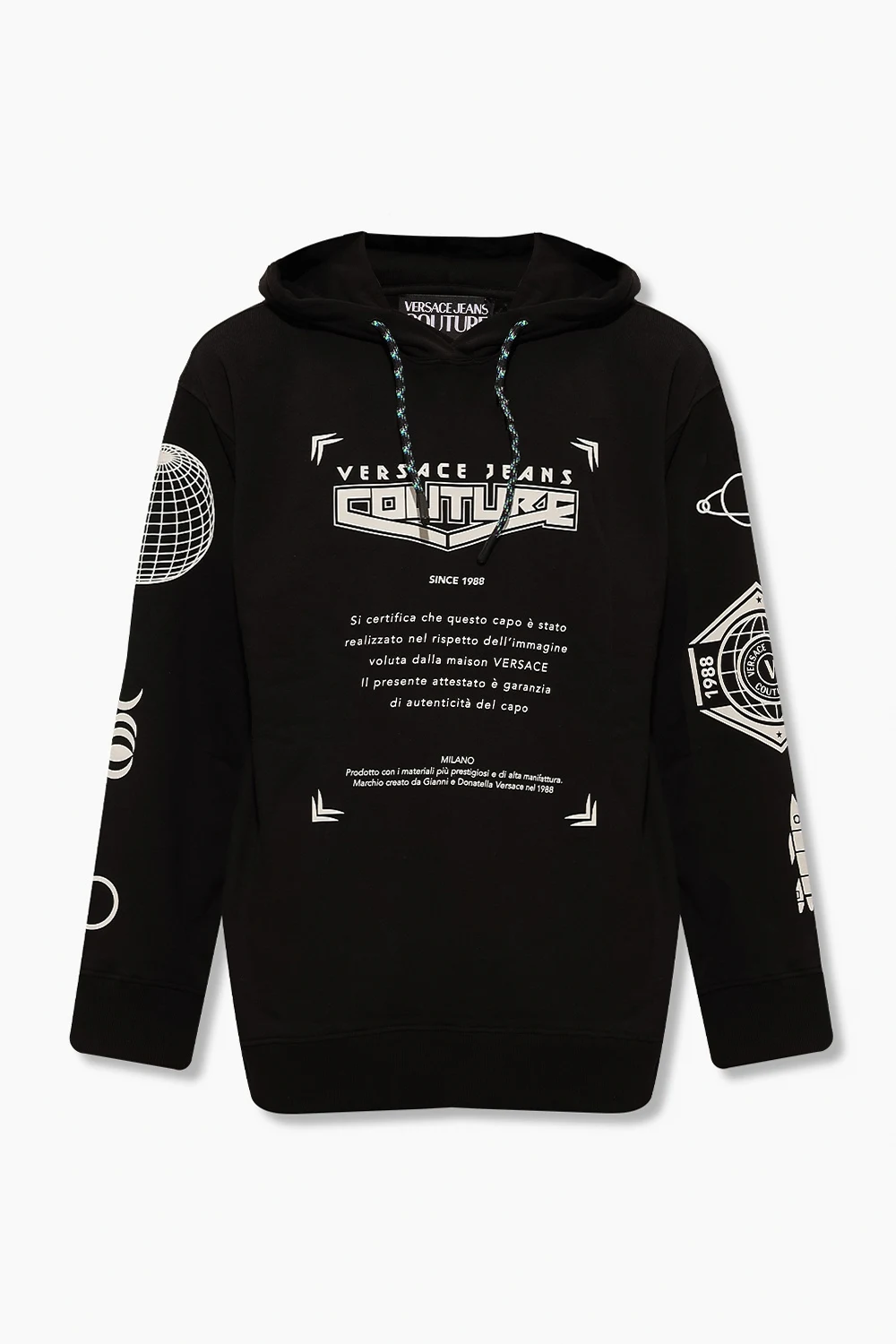 BLACK Printed hoodie