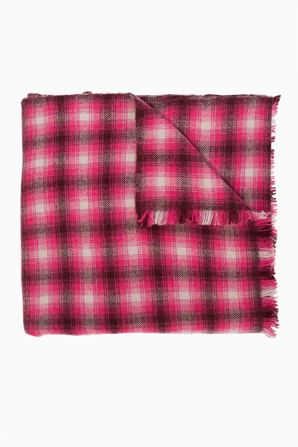 PINK Checked scarf