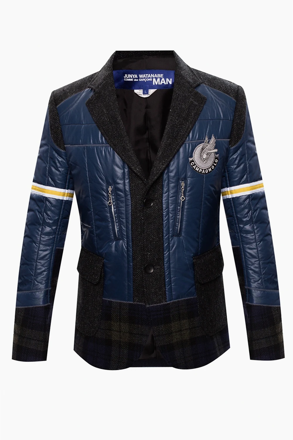 NAVY BLUE Patched jacket