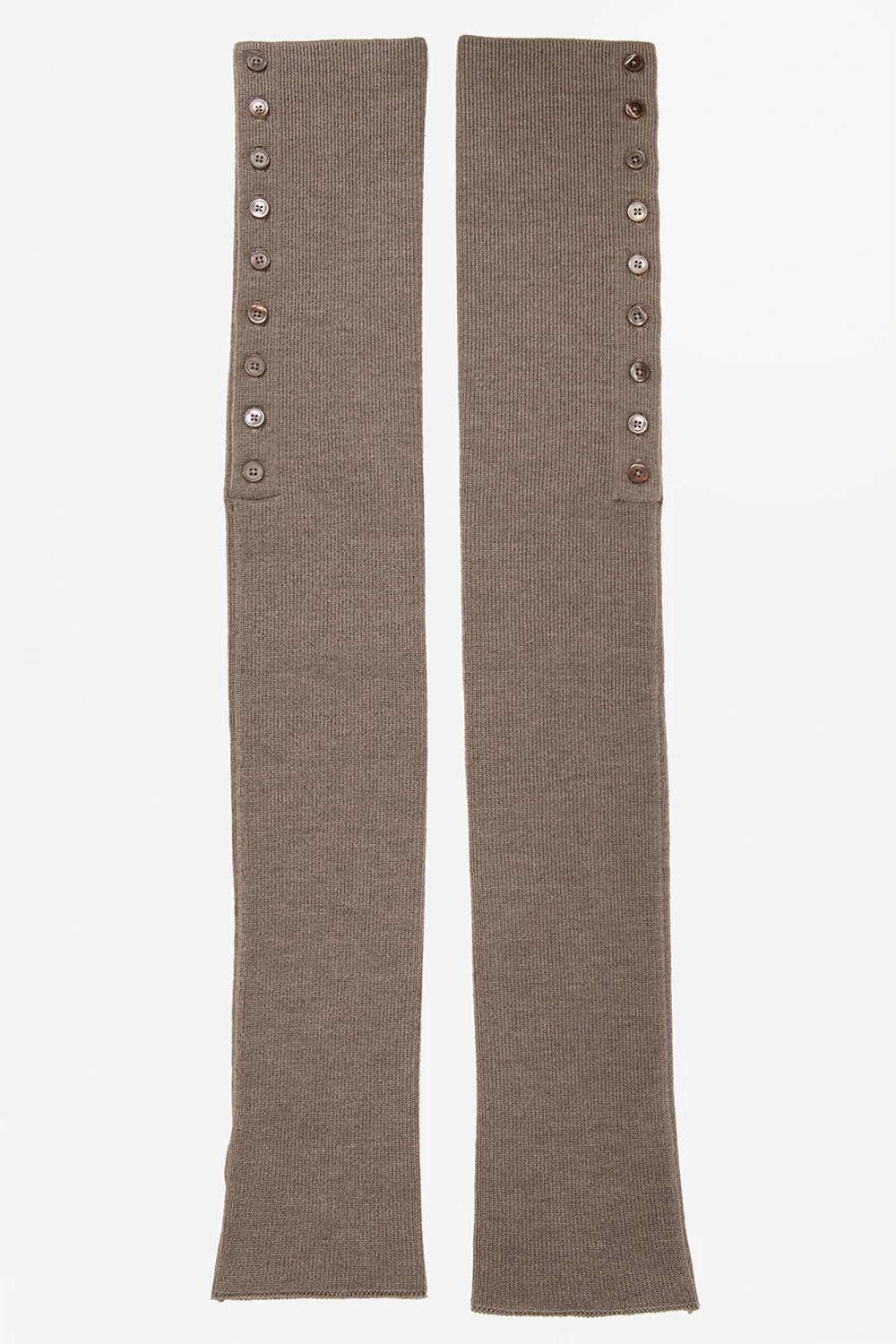 Prążkowane getry z guzikami