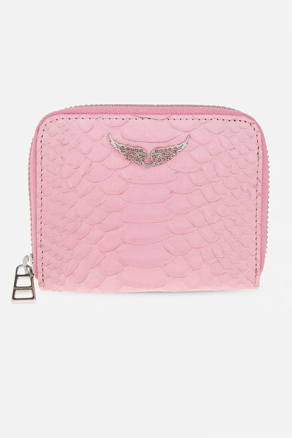 Leather wallet with logo