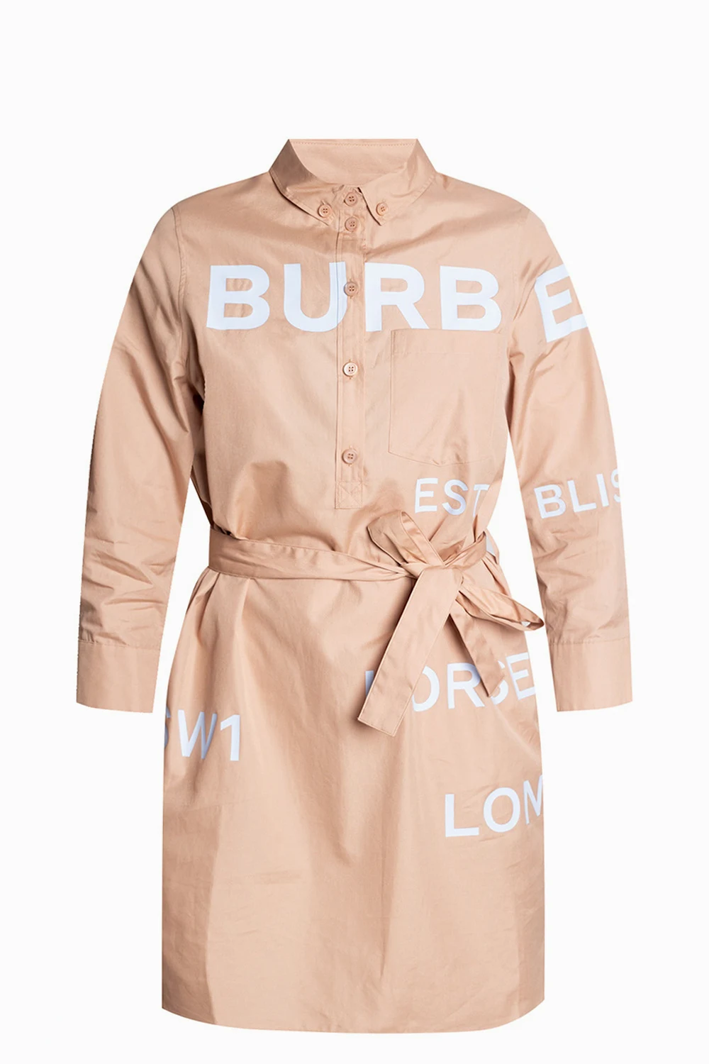 beige Dress with logo