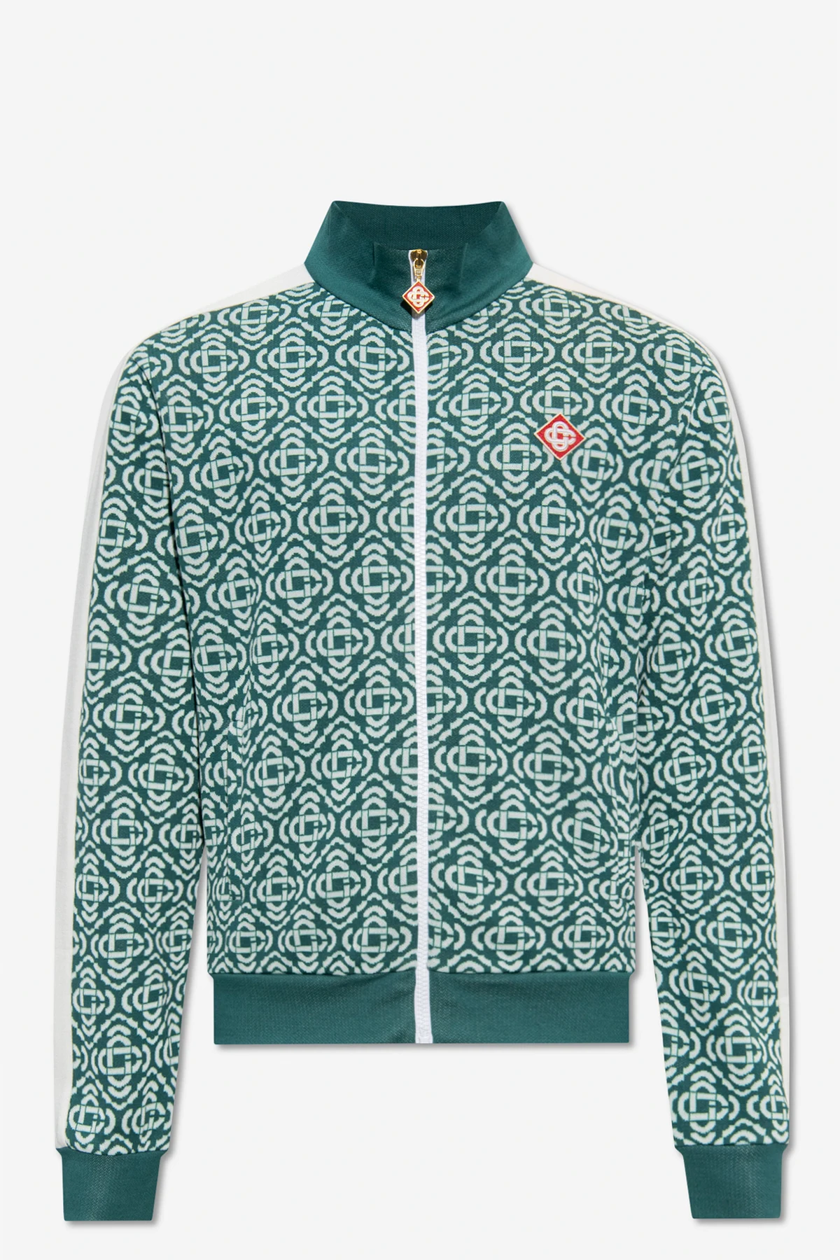 Sweatshirt with standing collar