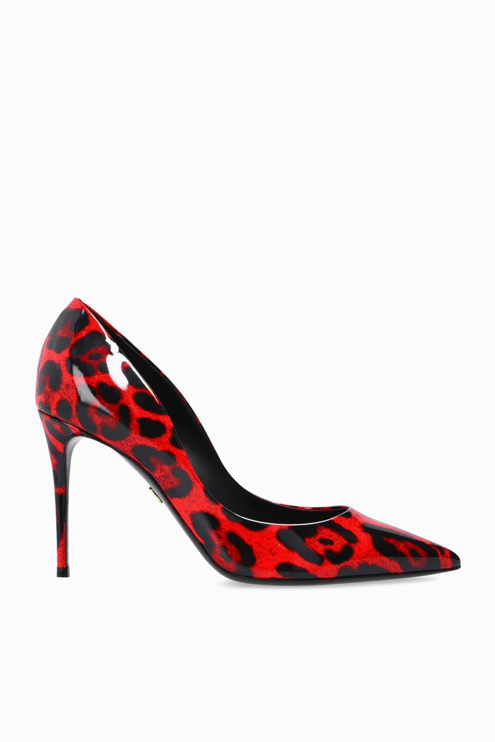 RED Patterned stiletto pumps