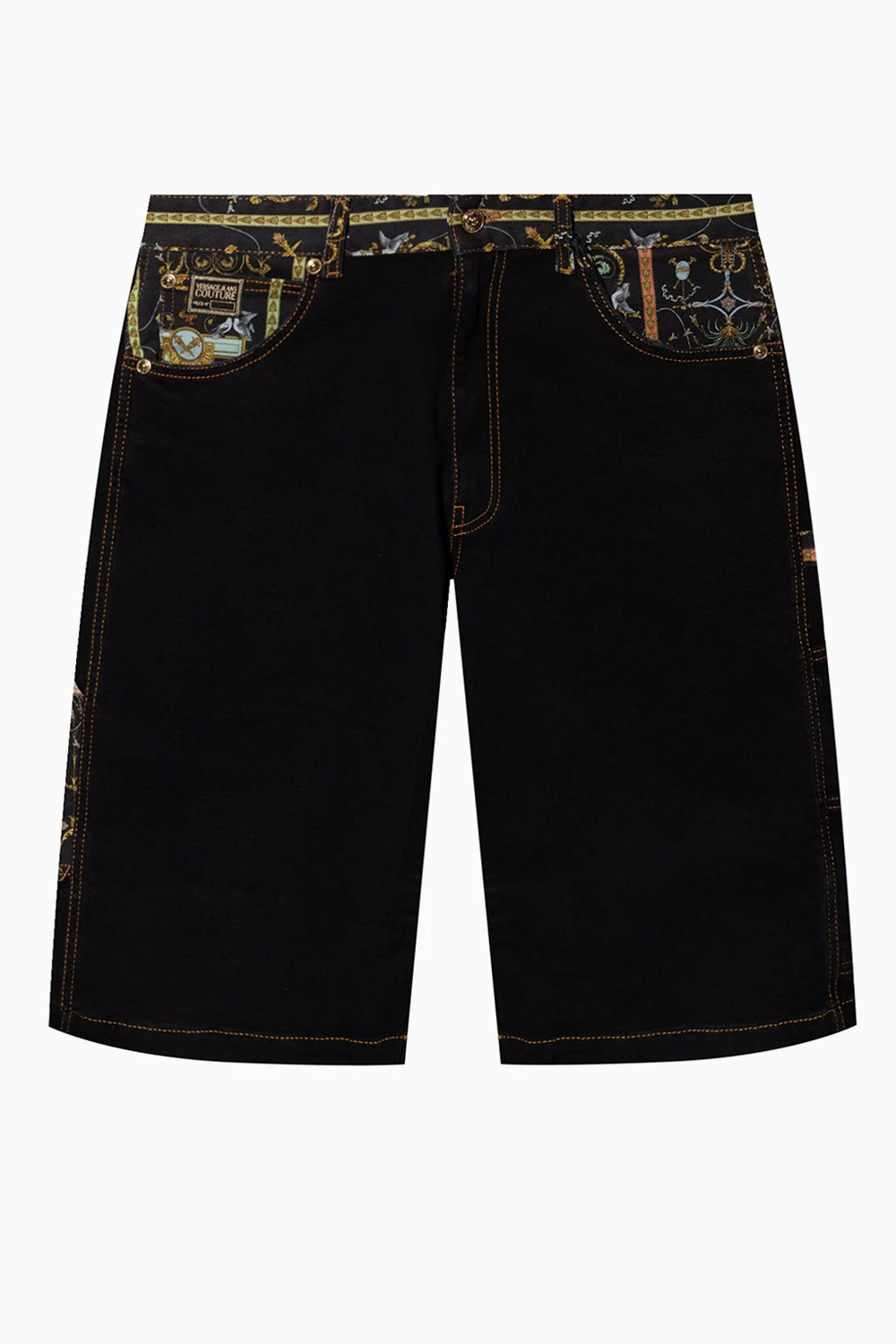 BLACK Baroque print shorts