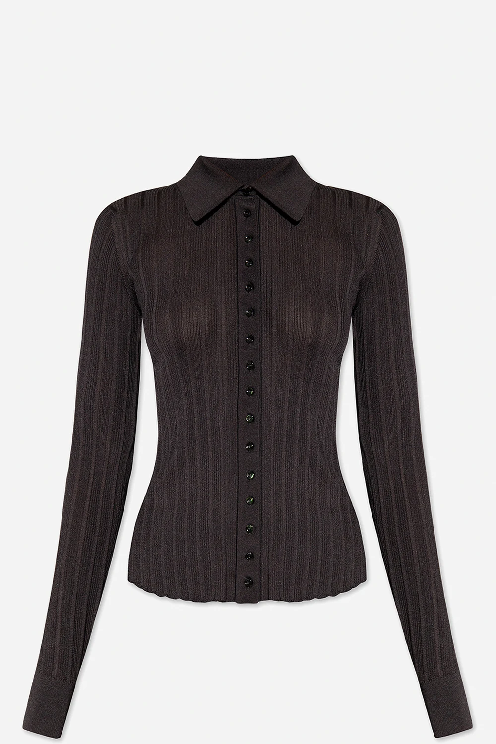 Silk top with long sleeves