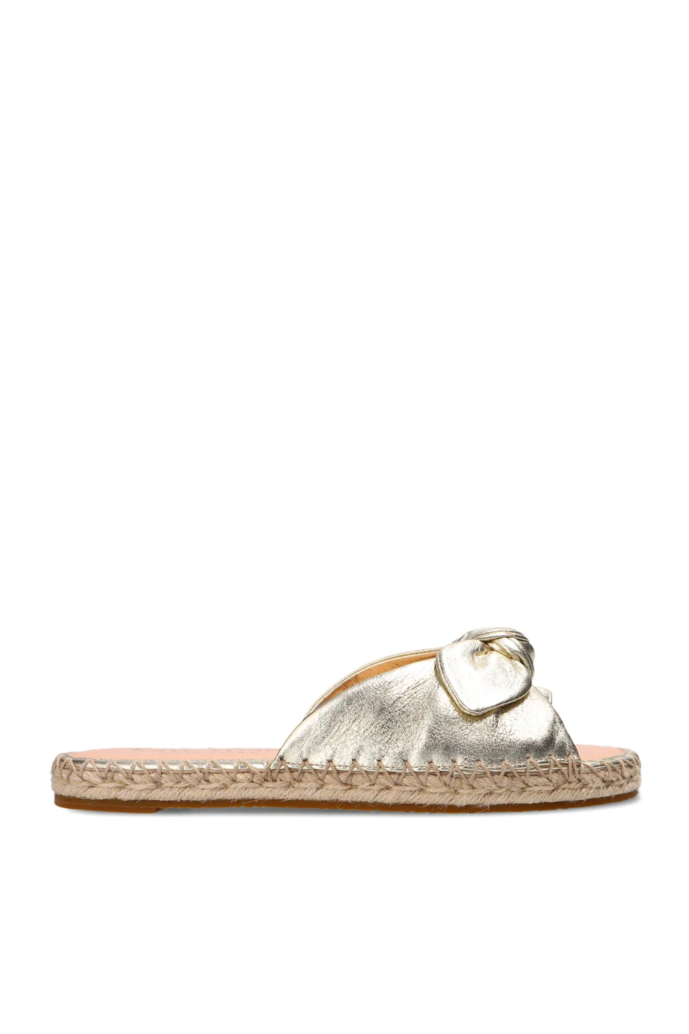 SILVER 'Saltie Shore' leather slide sandals