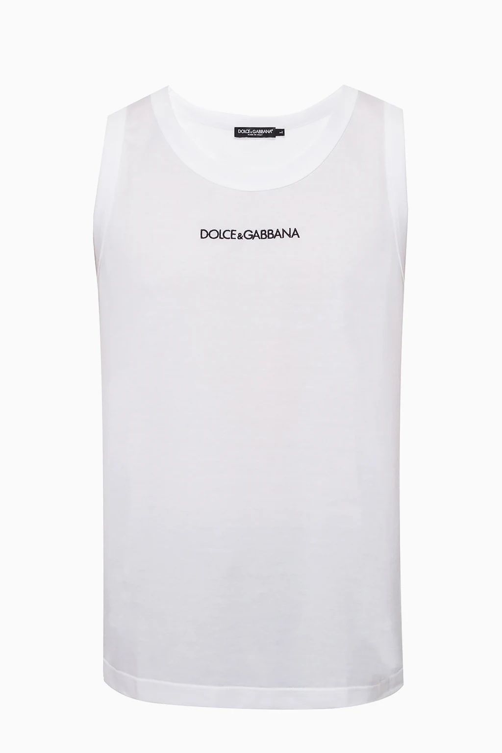 WHITE Tank top with logo