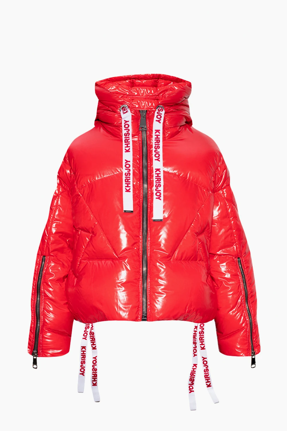 Down jacket with logo