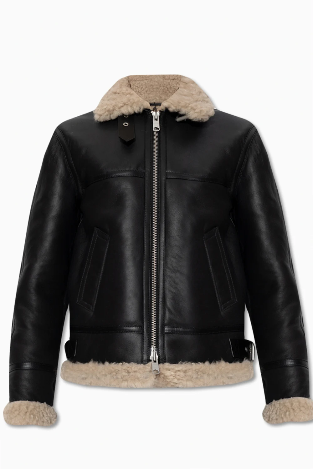BLACK ‘Lorel’ shearling jacket
