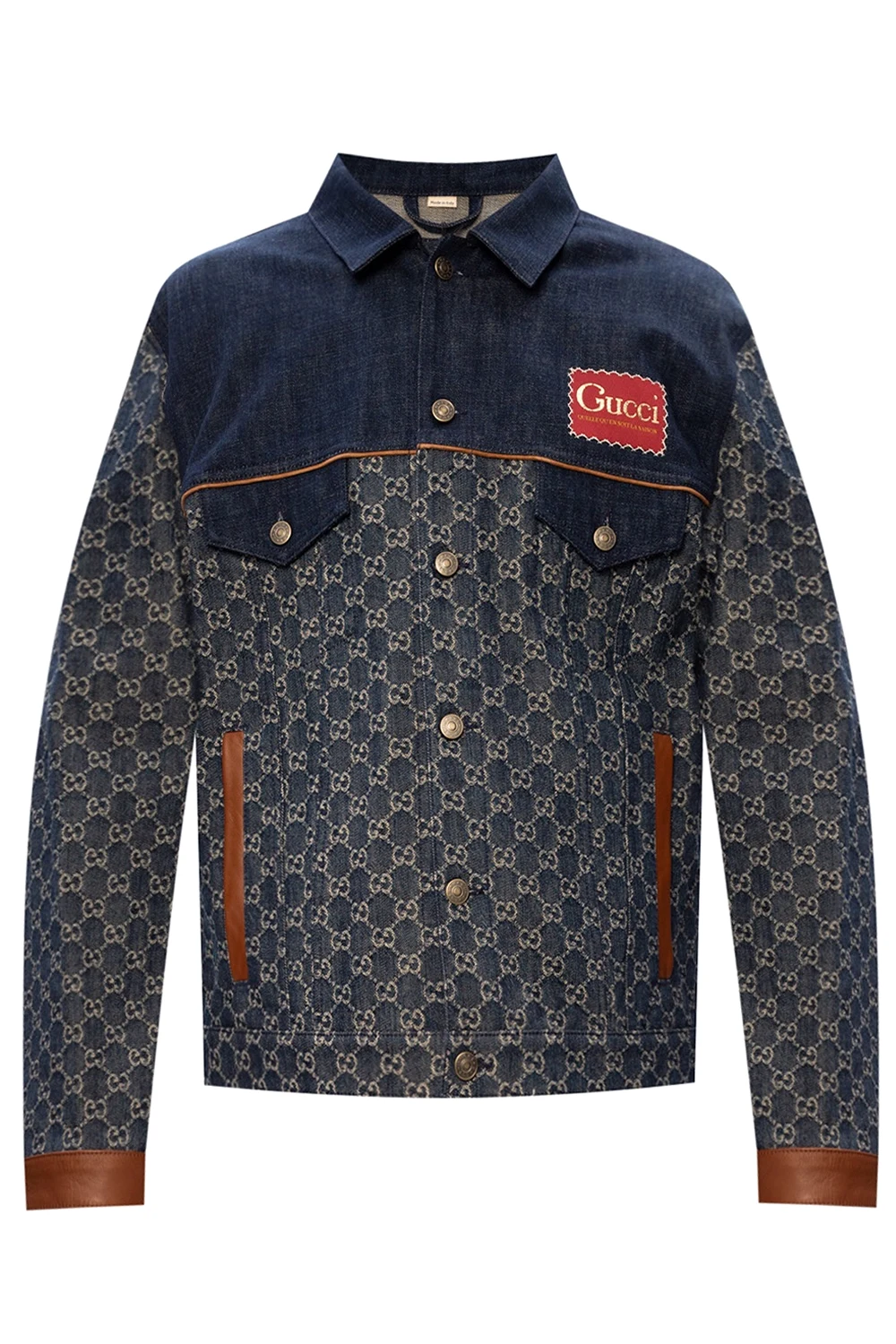 Denim jacket with logo