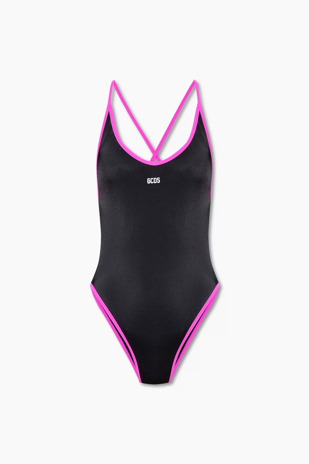 One-piece swimsuit with logo